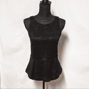 Black Lacy Tank Top